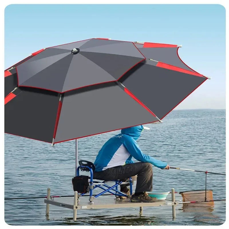 Outdoor Folding Fishing Umbrella for Camping and Beach - Trekker Essentials