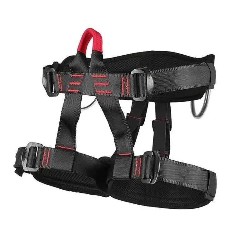 Outdoor Half-Body Harness: Essential Safety Gear for Rock Climbing and Aerial Adventures - Trekker Essentials