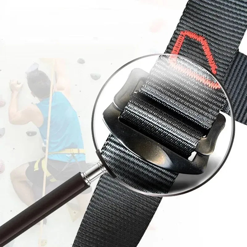 Outdoor Half-Body Harness: Essential Safety Gear for Rock Climbing and Aerial Adventures - Trekker Essentials