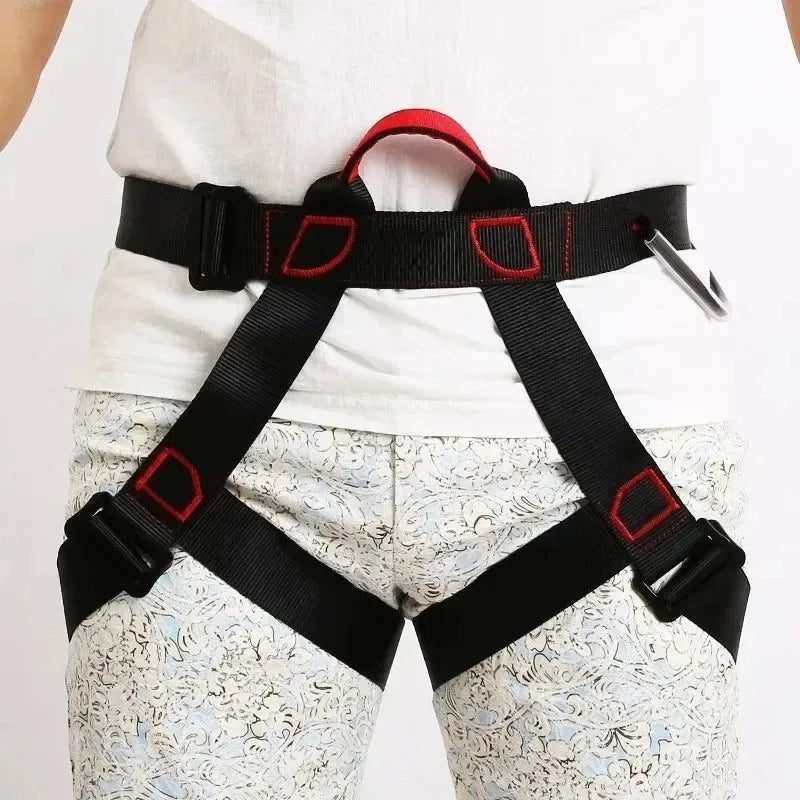 Outdoor Half-Body Harness: Essential Safety Gear for Rock Climbing and Aerial Adventures - Trekker Essentials