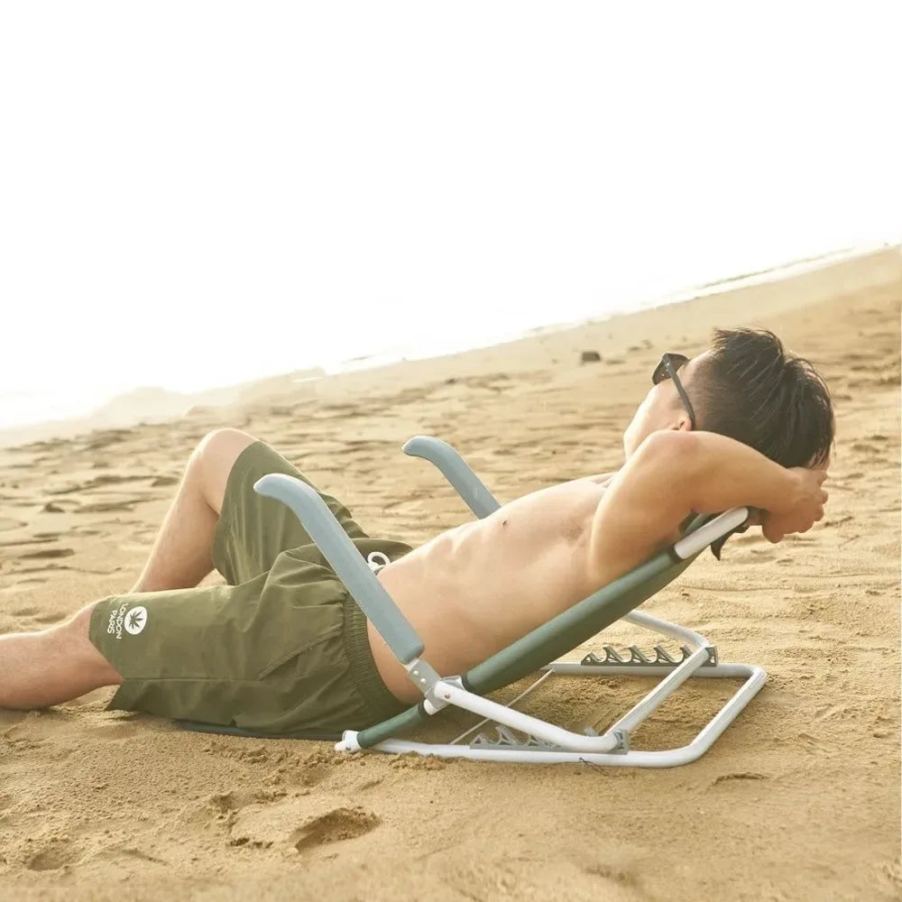 Outdoor Lounge Chair Camping Portable Relaxing Chair Balcony Courtyard Leisure Light Backrest Chair Folding Beach Chair New - Trekker Essentials