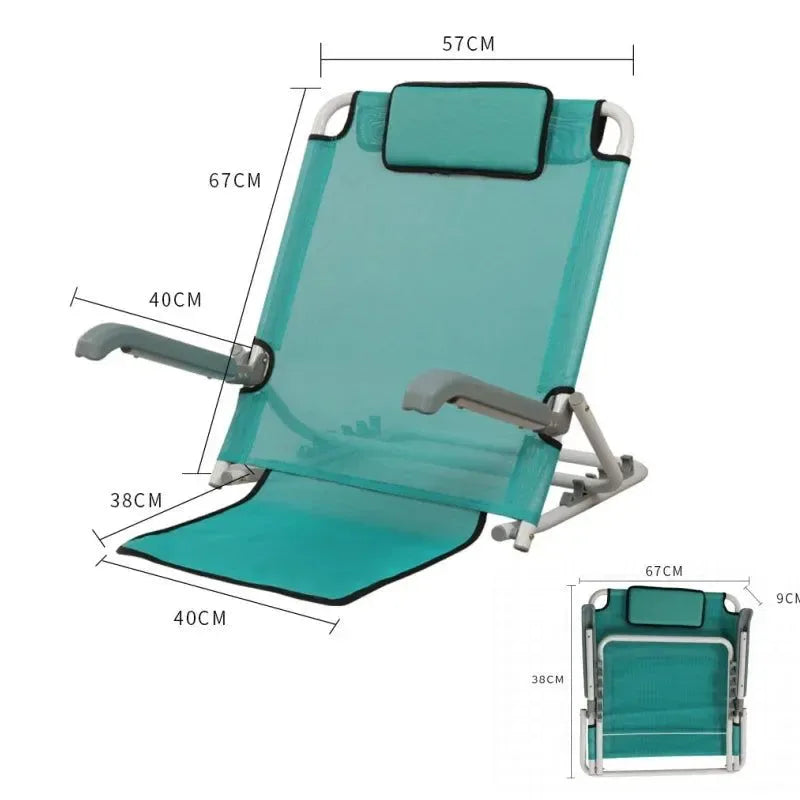 Outdoor Lounge Chair Camping Portable Relaxing Chair Balcony Courtyard Leisure Light Backrest Chair Folding Beach Chair New - Trekker Essentials