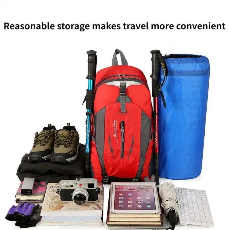 Outdoor Mountaineering and Cycling Backpack - Unisex Sports and Travel Backpack for Men and Women - Trekker Essentials
