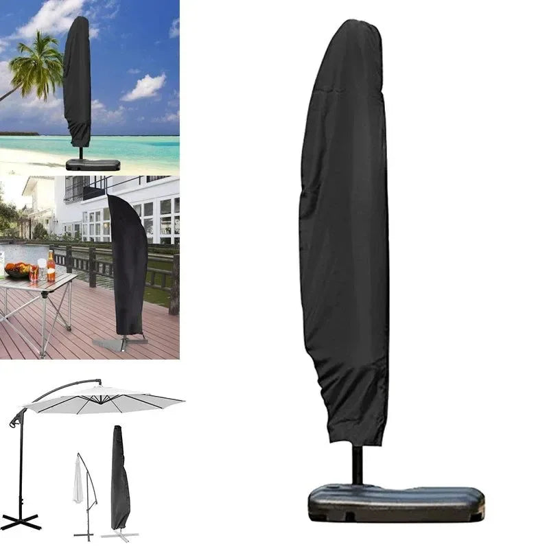 Outdoor Parasol Umbrella Cover Waterproof Dustproof Cantilever Outdoor Garden Patio Umbrella Shield - Trekker Essentials