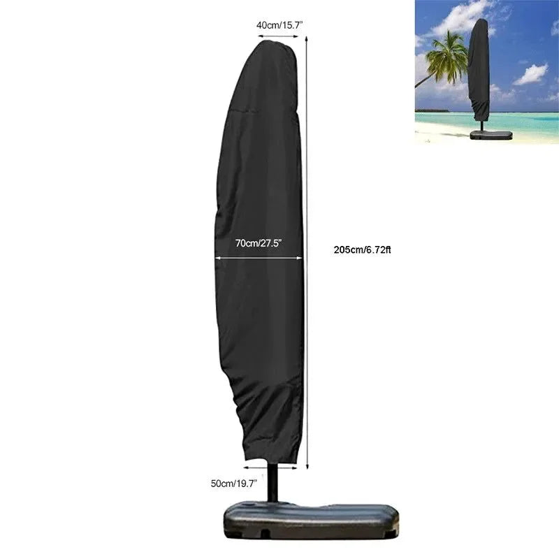 Outdoor Parasol Umbrella Cover Waterproof Dustproof Cantilever Outdoor Garden Patio Umbrella Shield - Trekker Essentials