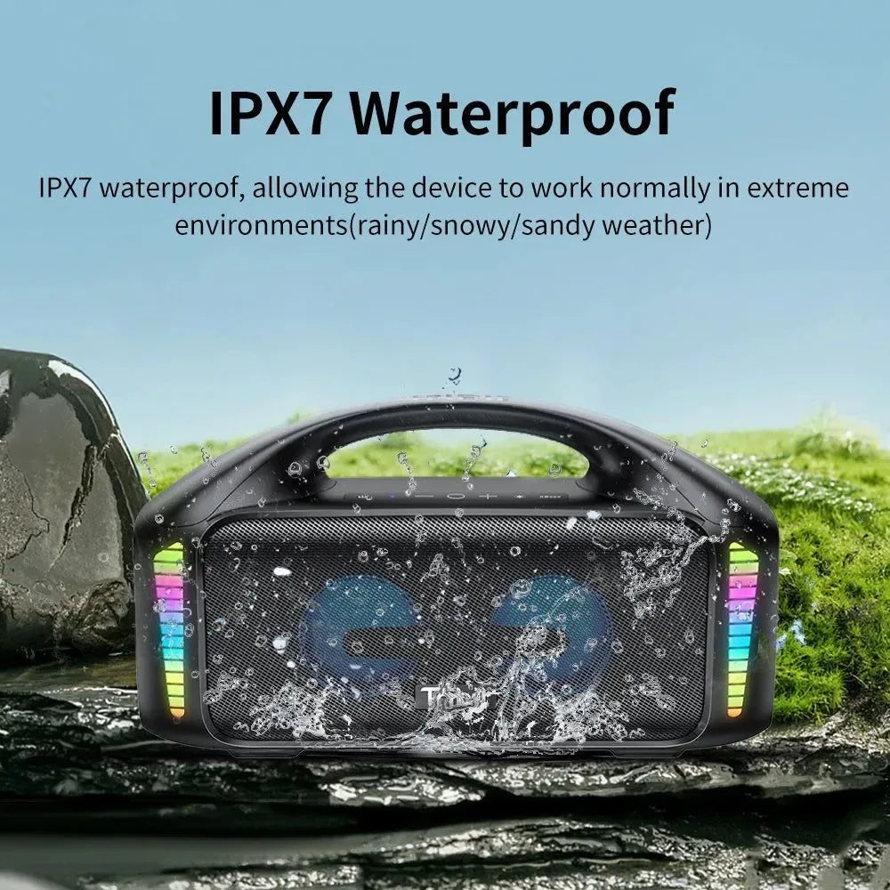 Outdoor Portable Bluetooth Speaker - IPX7 Waterproof Party and Camping Speaker with 30H Playtime - Trekker Essentials