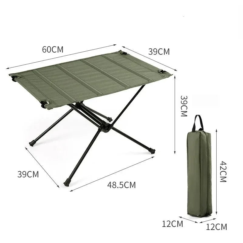 Outdoor Portable Collapsible Table and Chair Set - Ultralight and Tactical for Camping, Picnics, Road Trips, and Barbecues - Trekker Essentials