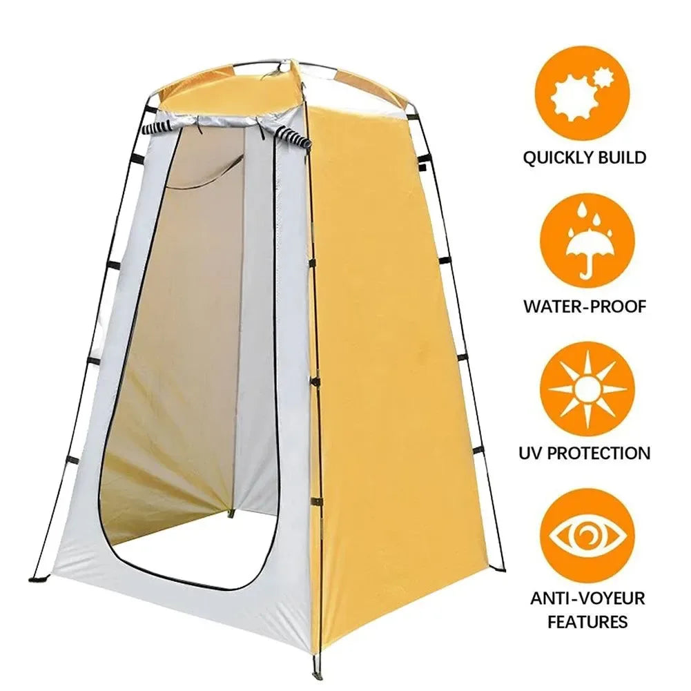 Outdoor Privacy Shower Tent - Waterproof Changing Room Shelter for Camping, Hiking, Mobile Toilet, Beach Privacy - Trekker Essentials