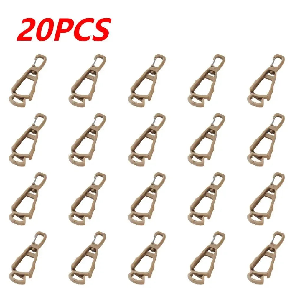 Outdoor Protective Gloves Clips Hanger - Multi-purpose Work Glove Guard Safety Plastic Clip for Camping Accessories - Trekker Essentials