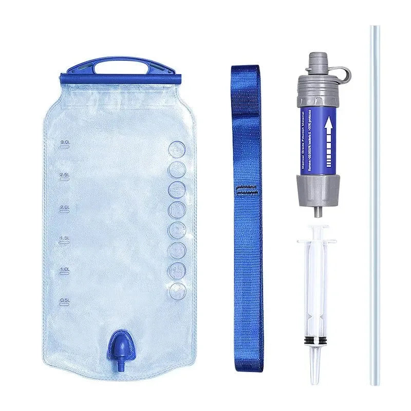 Outdoor Purification Water Filter Straw - Essential Camping Equipment Water Purifier for Survival and Emergency Supplies - Trekker Essentials