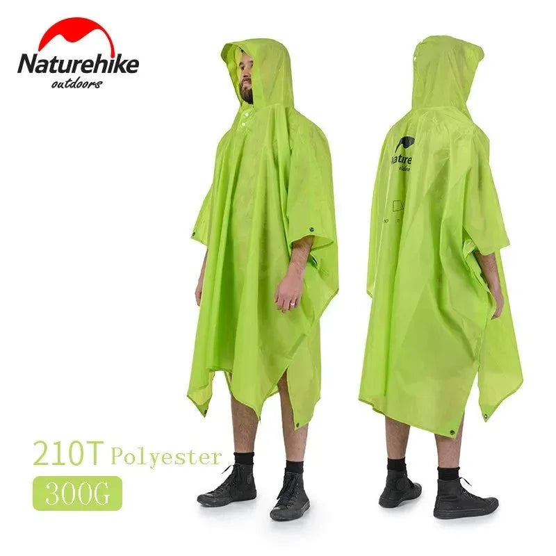 Outdoor Raincoat Windbreaker 3-in-1 Multifunction Camping & Hiking Waterproof Poncho Nylon Travel Awning Mat - Trekker Essentials