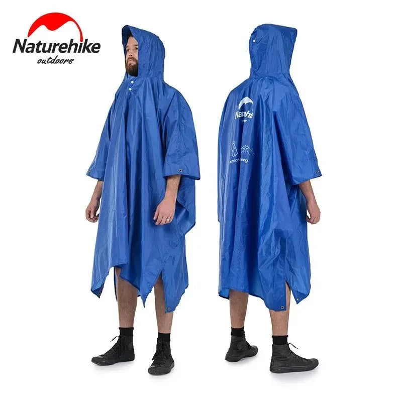 Outdoor Raincoat Windbreaker 3-in-1 Multifunction Camping & Hiking Waterproof Poncho Nylon Travel Awning Mat - Trekker Essentials