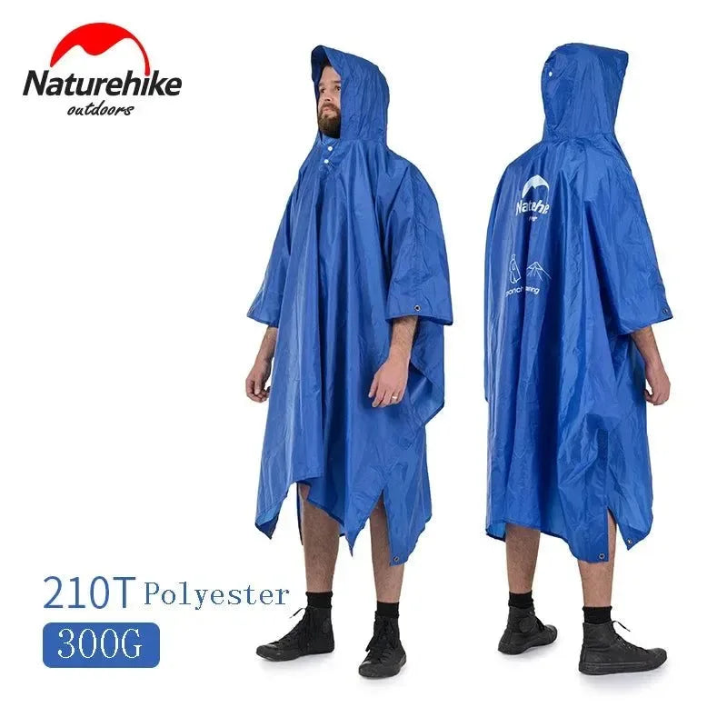 Outdoor Raincoat Windbreaker 3-in-1 Multifunction Camping & Hiking Waterproof Poncho Nylon Travel Awning Mat - Trekker Essentials
