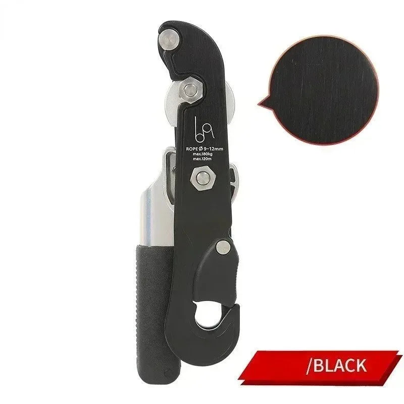 Outdoor Rock Climbing Handle-Controlled Abseiling Device - Rappelling and Descent Gear - Trekker Essentials