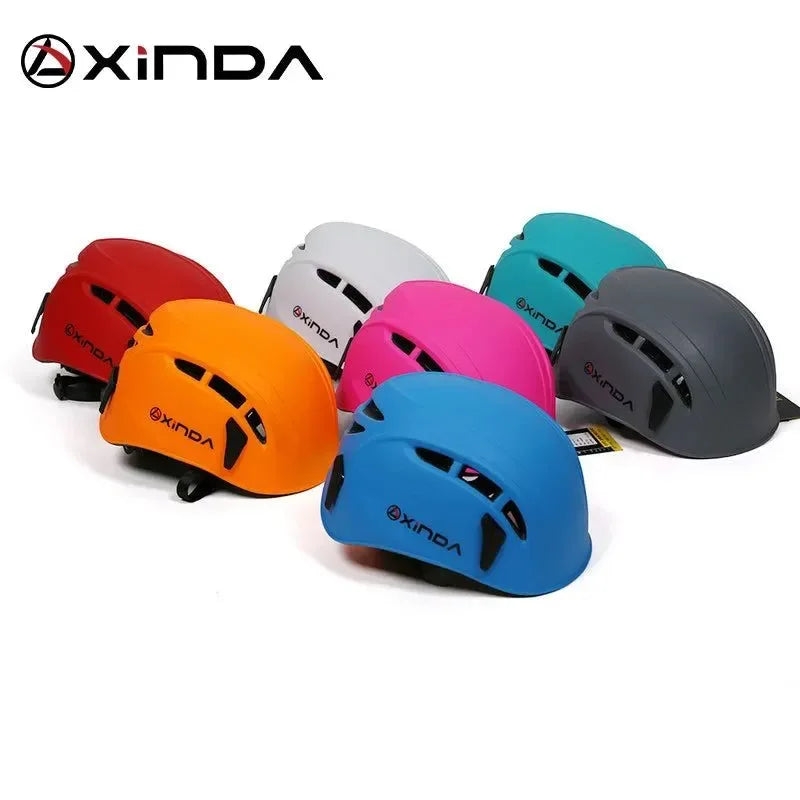 Outdoor Rock Climbing Helmet - Speleology, Mountain Rescue, Caving, and Safety Work Helmet - Trekker Essentials