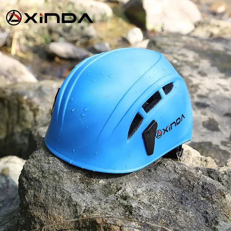 Outdoor Rock Climbing Helmet - Speleology, Mountain Rescue, Caving, and Safety Work Helmet - Trekker Essentials