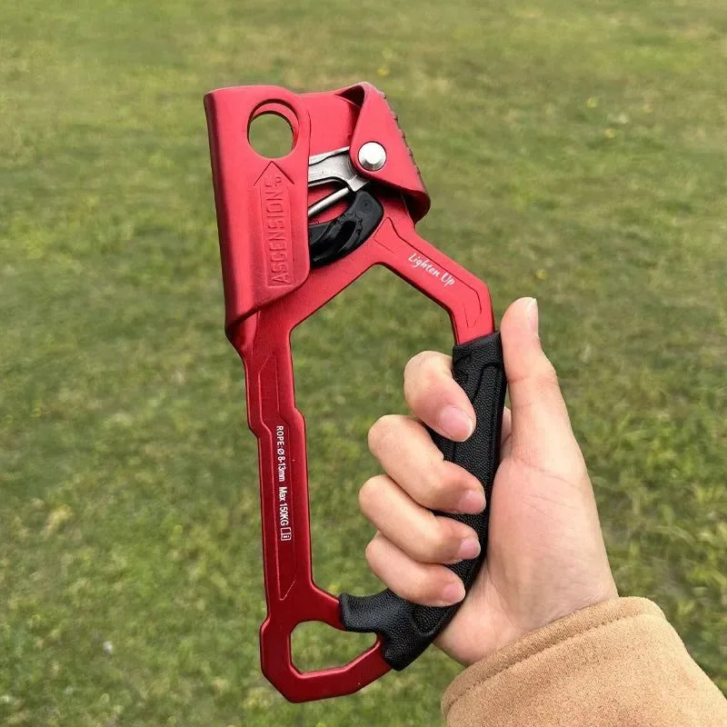 Outdoor Rock Hand Ascender - 8-12mm Rope Access for Climbing, Rescue, and Caving - Trekker Essentials