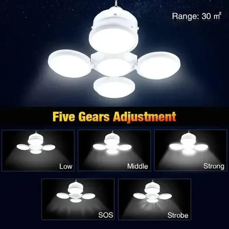 Outdoor Solar Folding Light Portable USB Rechargeable LED Bulb Search Lights - Trekker Essentials