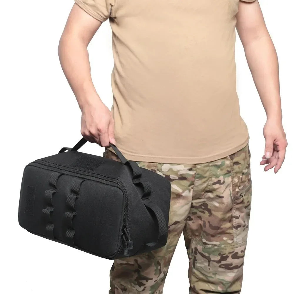 Outdoor Storage Bag for Camping Gas Canister and Cookware | Picnic Tools Organizer Carrier - Trekker Essentials
