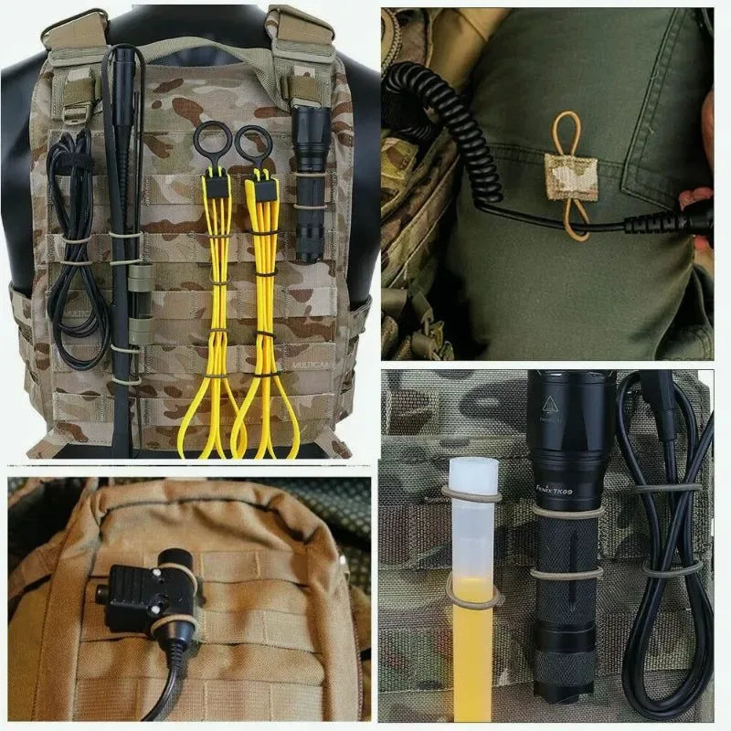 Outdoor Tactical MOLLE Elastic Strap - Secure Your Essentials on the Go - Trekker Essentials