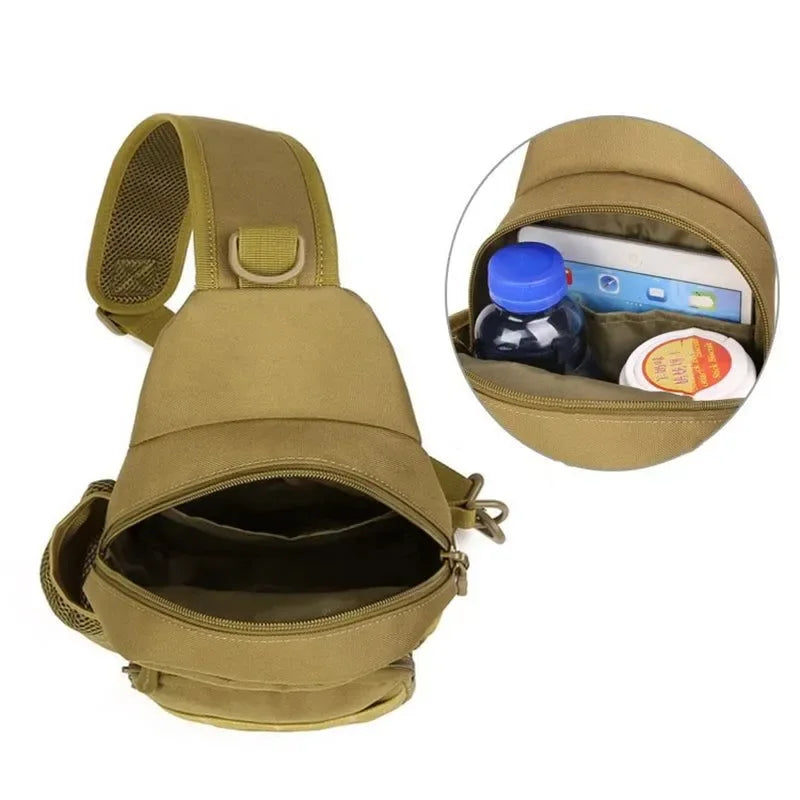 Outdoor Tactical Shoulder Bag - Nylon Crossbody Chest Bag for Hunting and Outdoor Sports - Trekker Essentials