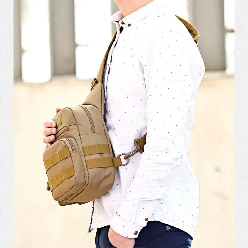 Outdoor Tactical Shoulder Bag - Nylon Crossbody Chest Bag for Hunting and Outdoor Sports - Trekker Essentials