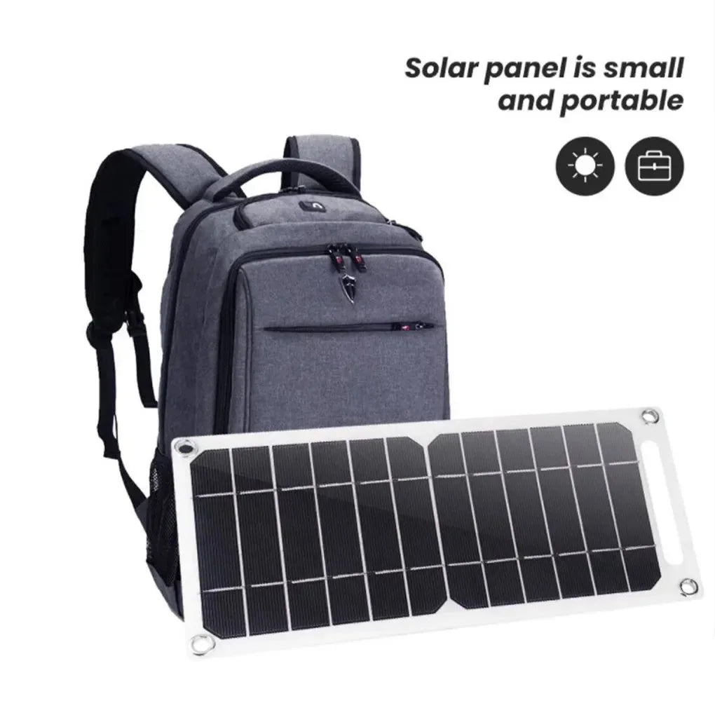 Outdoor USB Solar Panel Waterproof 5V High Power Portable Solar Charger for Mobile Phones - Ideal for Hiking and Camping - Trekker Essentials
