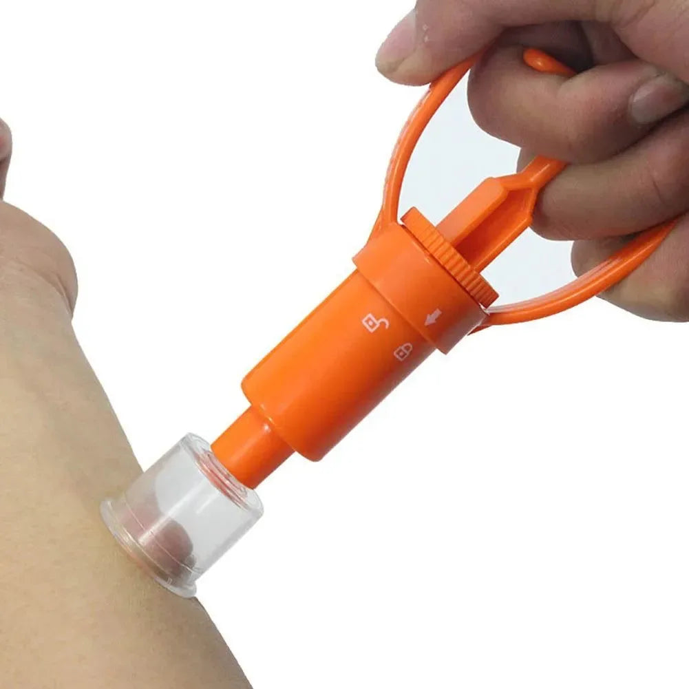 Outdoor Venom Extractor Pump - First Aid Kit for Snake, Mosquito, Bee Bites - Survival Vacuum Suction Pump for Camping and Hiking - Trekker Essentials
