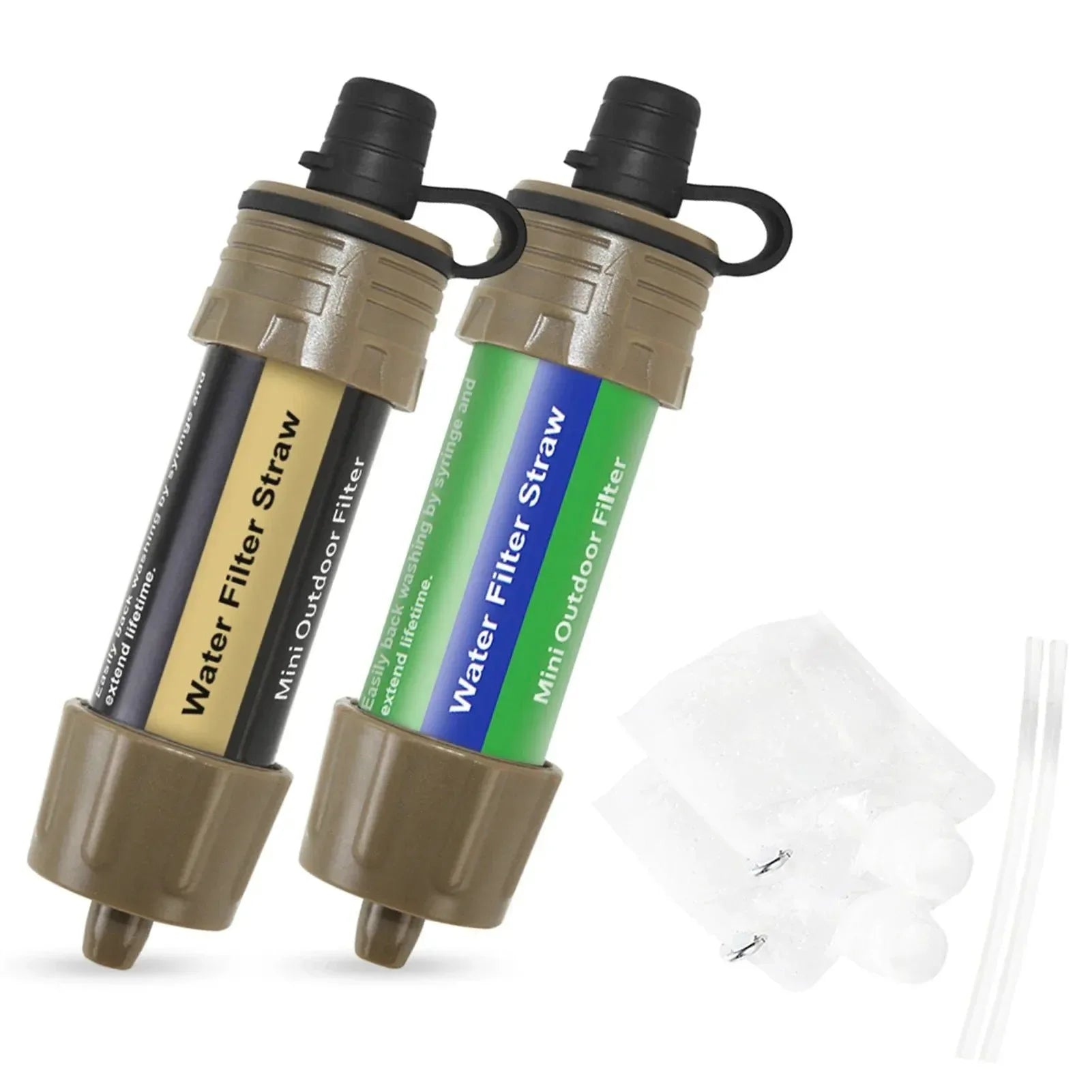 Outdoor Water Filter Straw for Emergency Preparedness Camping Traveling - Trekker Essentials
