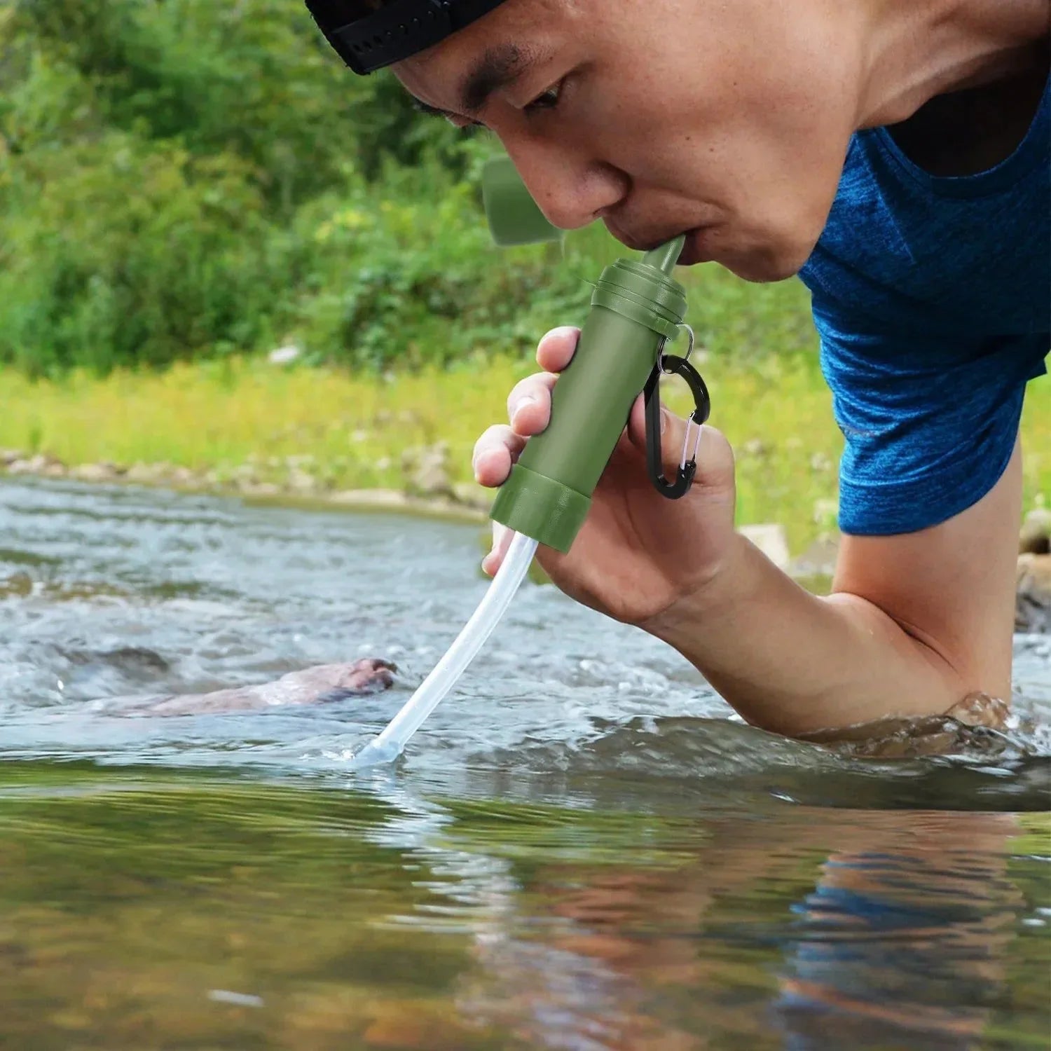 Outdoor Water Filter Straw for Emergency Preparedness Camping Travel Backpacking - Trekker Essentials