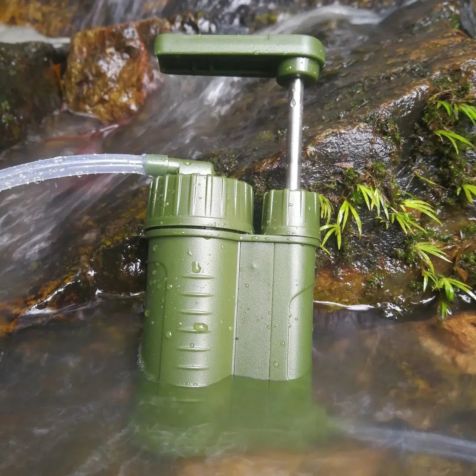 Outdoor Water Filtration System - Fast Flow Rate 200-400ml/min Water Purifier for Camping, Hiking, Emergency, and Fishing - Trekker Essentials