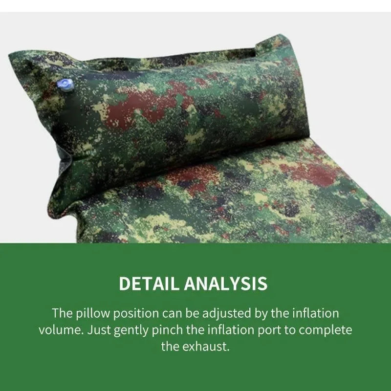Outdoor Waterproof Automatic Inflatable Camping Mattress Pad - Connectable Sponge Insulated Sleeping Pad - Trekker Essentials