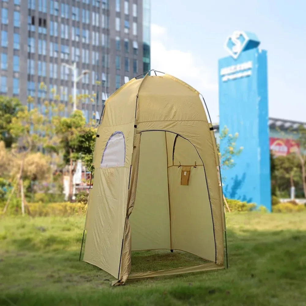 Outdoor Waterproof Changing Fitting Tent - Portable Anti UV Shower Bathing Tent for Camping Beach Travel Privacy Toilet - Trekker Essentials