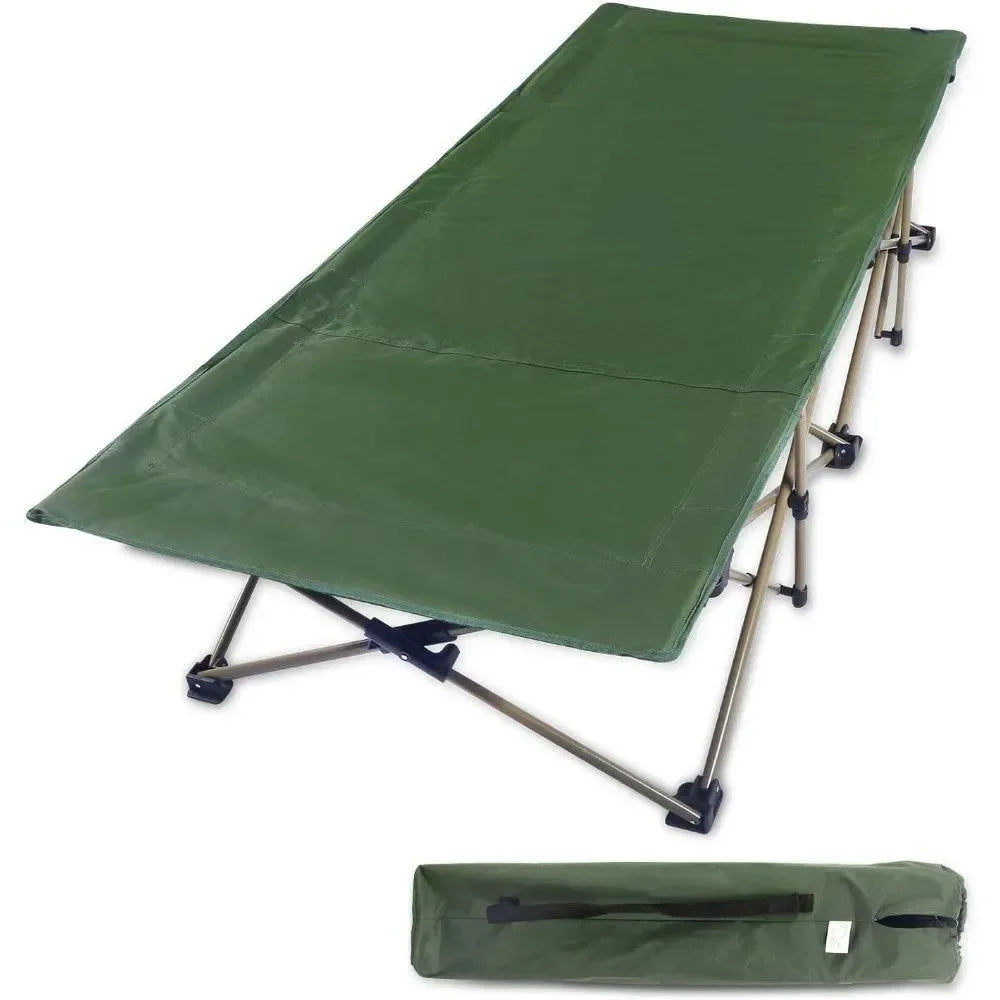 Oversized Camping Cot for Adults 500lbs – Extra Wide and Tall Heavy Duty Portable Sleeping Cot - Trekker Essentials