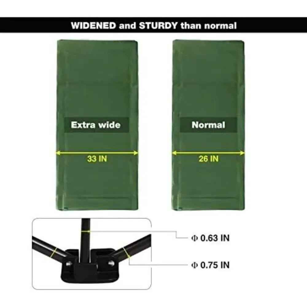 Oversized Camping Cot for Adults 500lbs – Extra Wide and Tall Heavy Duty Portable Sleeping Cot - Trekker Essentials