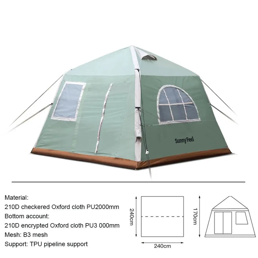 Oxford Cloth Inflatable Tent: Luxury Waterproof Pop-Up Tent for Campin – Trekker Essentials