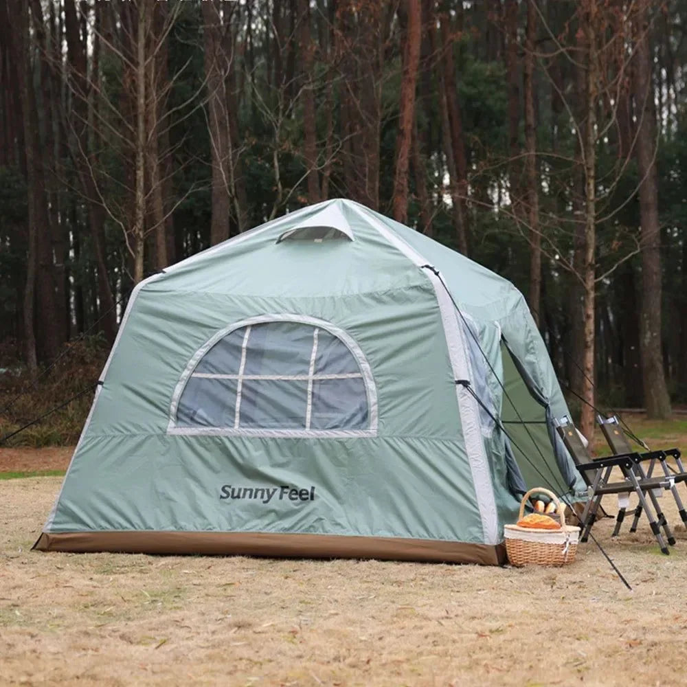 Oxford Cloth Inflatable Tent: Luxury Waterproof Pop-Up Tent for Camping, Parties, and Outdoor Adventures - Trekker Essentials