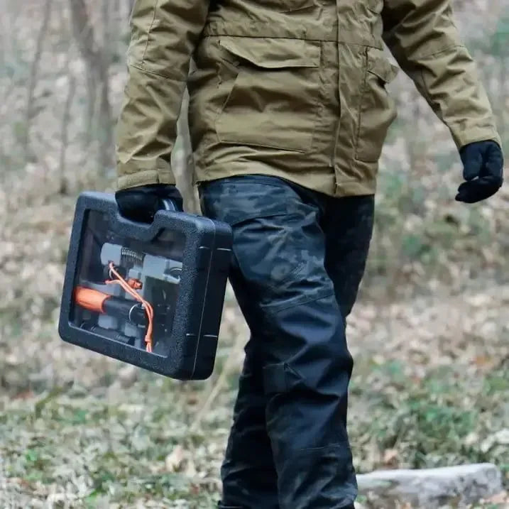 Ozark Trail 30-in-1 Survival Kit - Aluminum Handle Folding Shovel with Hard Case - Trekker Essentials