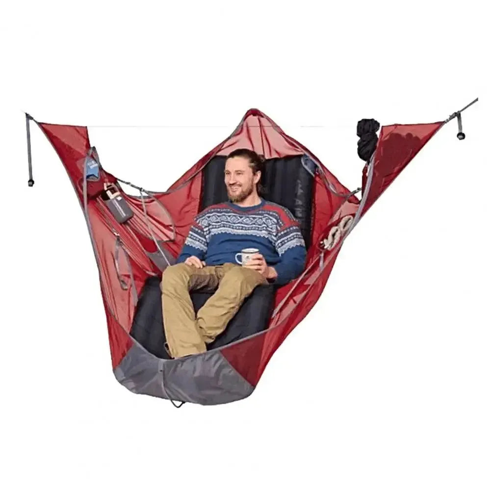 Patio Hammock with Bed Net - Multi-Person Family Camping Hammock with Hanging Bed for Outdoor Adventures - Trekker Essentials