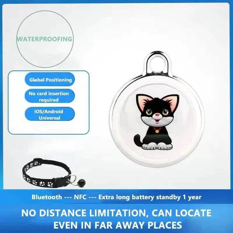 Pet Anti-Lost GPS Tracker - Bluetooth-Compatible Smart Wearable Locator for Real-Time Tracking on Dog or Cat Collar - Trekker Essentials
