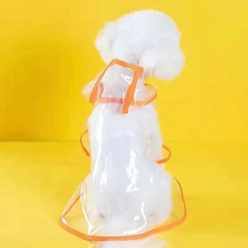 Pet Dog Transparent Raincoat - Waterproof Hooded Jacket for Small Dogs - Trekker Essentials