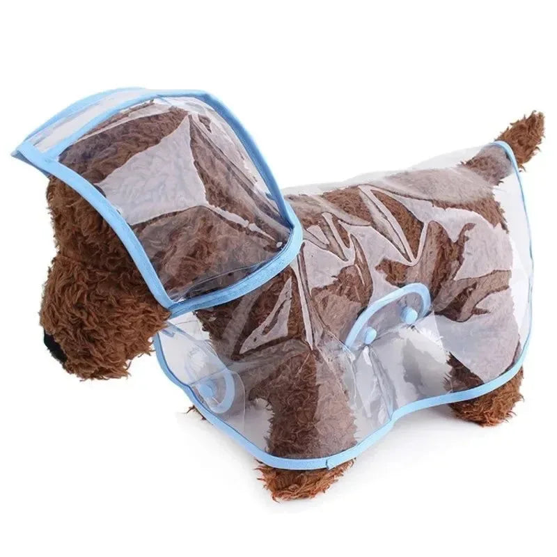Pet Dog Transparent Raincoat - Waterproof Hooded Jacket for Small Dogs - Trekker Essentials