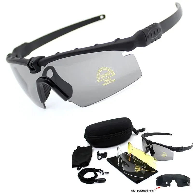 Polarized Tactical Sport Glasses - UV Protection for Hunting, Hiking, Camping, and Shooting - Trekker Essentials