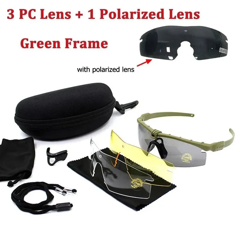 Polarized Tactical Sport Glasses - UV Protection for Hunting, Hiking, Camping, and Shooting - Trekker Essentials