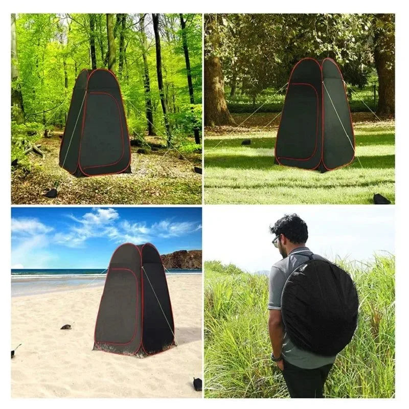 Pop-Up Outdoor Privacy Tent – Instant Waterproof Shower & Changing Shelter - Trekker Essentials