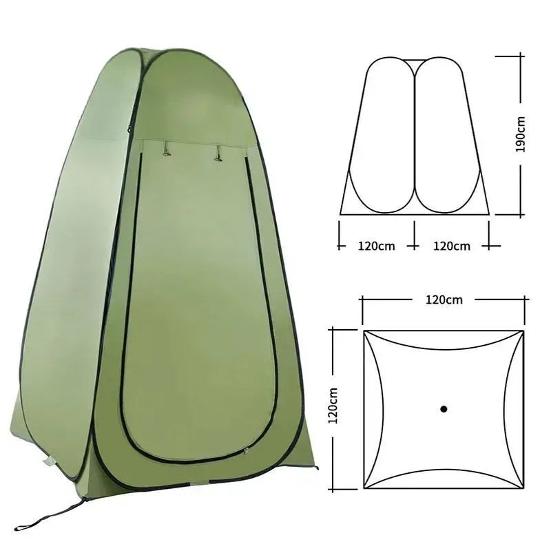 Pop-Up Outdoor Privacy Tent – Instant Waterproof Shower & Changing Shelter - Trekker Essentials