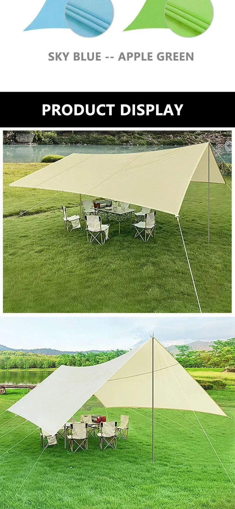 Pop-Up Portable Waterproof Camping Tent with Sun & Rain Protection - Trekker Essentials