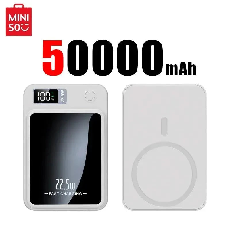 Portable 100000mAh Wireless Power Bank Type C Mini Fast Charger - Trekker Essentials