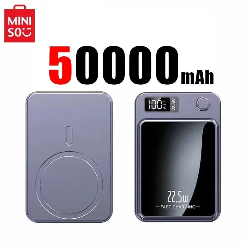Portable 100000mAh Wireless Power Bank Type C Mini Fast Charger - Trekker Essentials