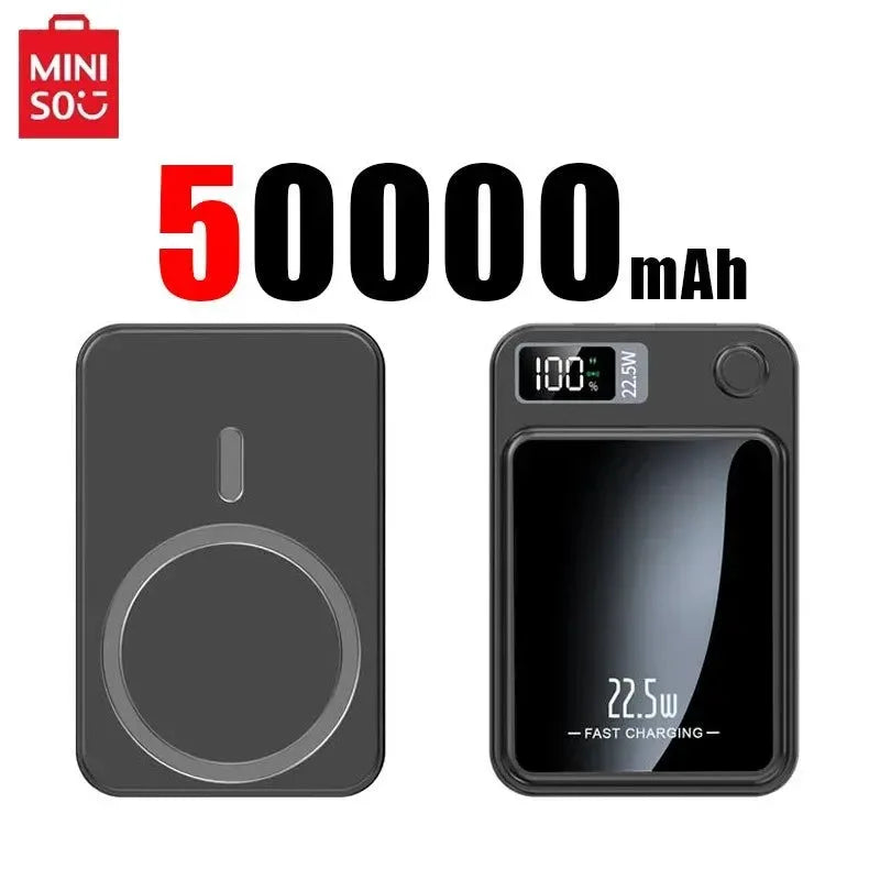 Portable 100000mAh Wireless Power Bank Type C Mini Fast Charger - Trekker Essentials